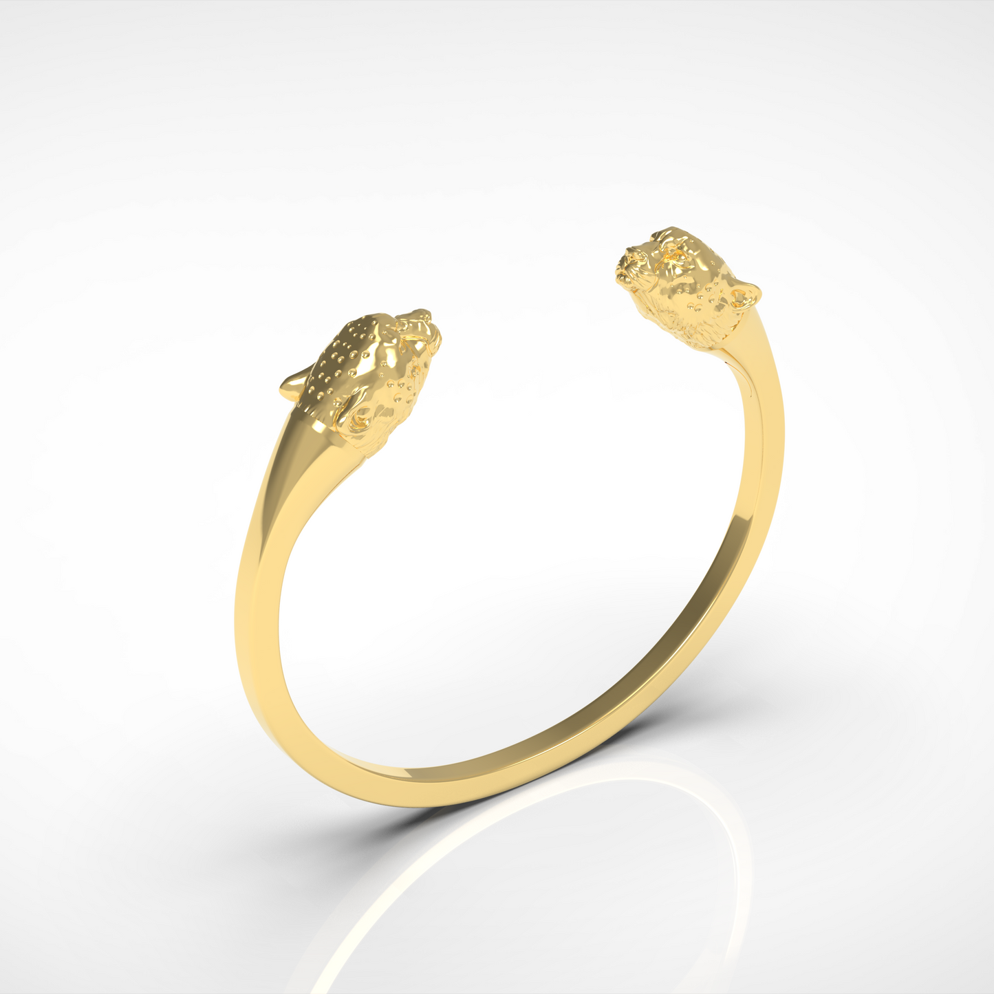 Parure - "Double Guépard " - argent