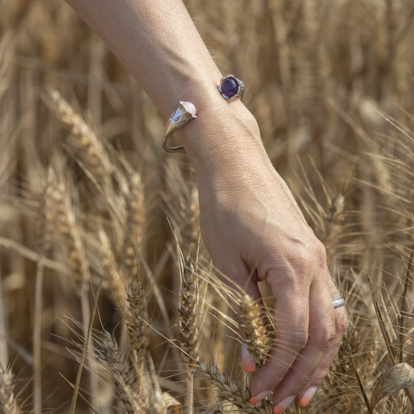 Fleur Quartz Rose / Rose Quartz Flower