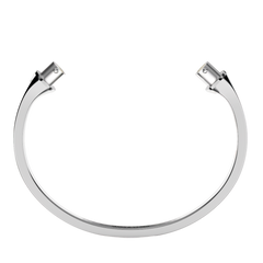 Jonc carré argent massif