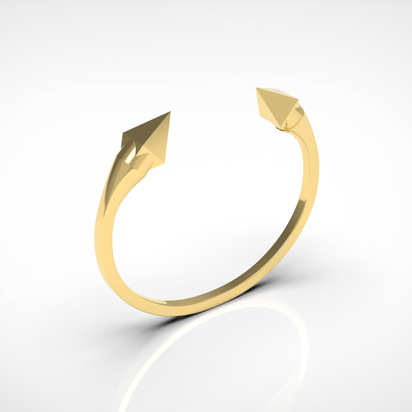 Parure - "Double Pyramide" - argent