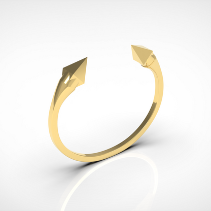 Parure - "Double Pyramide" - argent