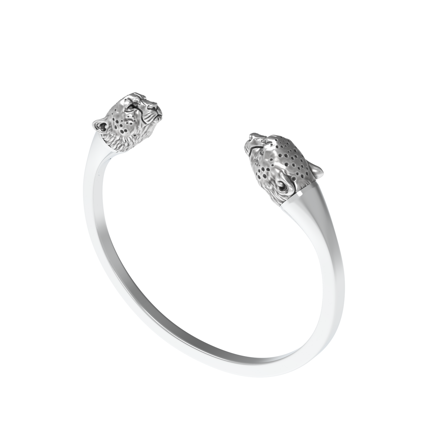 Parure - "Double Guépard " - argent