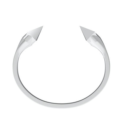 Parure - "Double Pyramide" - argent