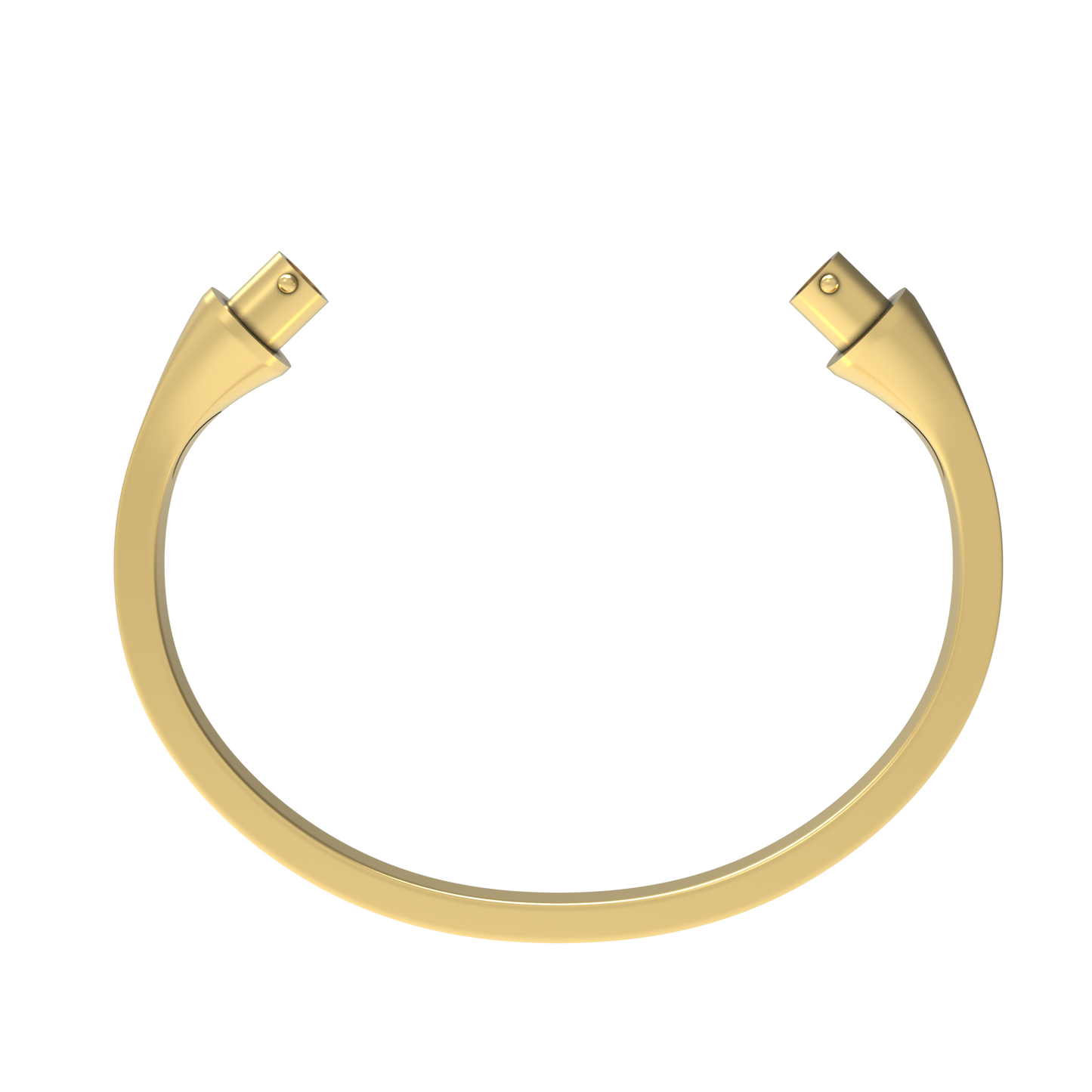 Jonc carré argent massif